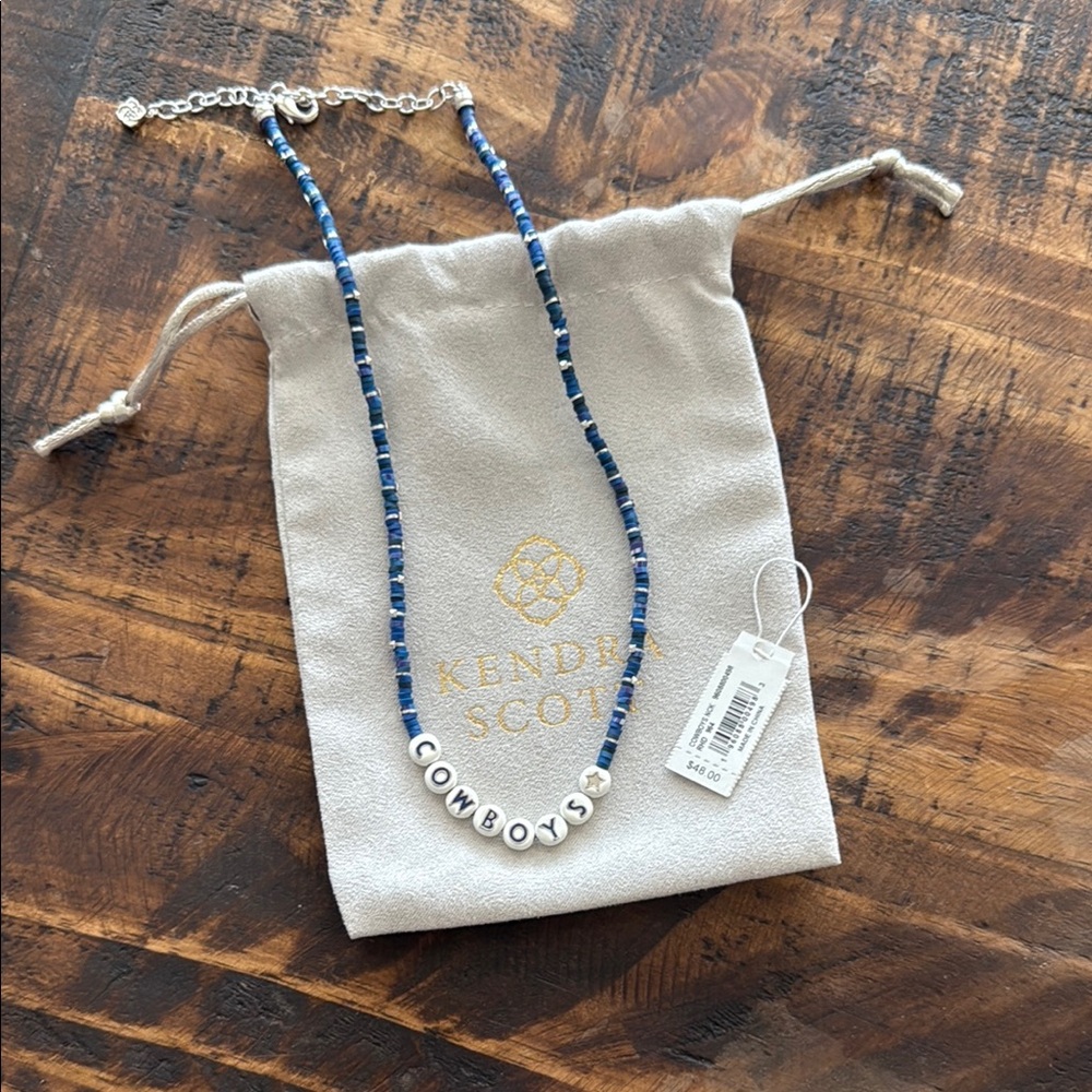Kendra Scott Blue Beaded Necklace Jewelry